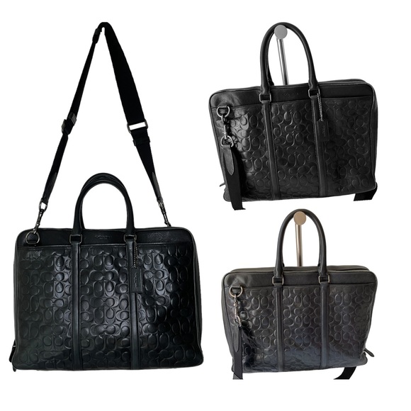 Coach Bags Coach Black Slim Brief Laptop Bag Poshmark
